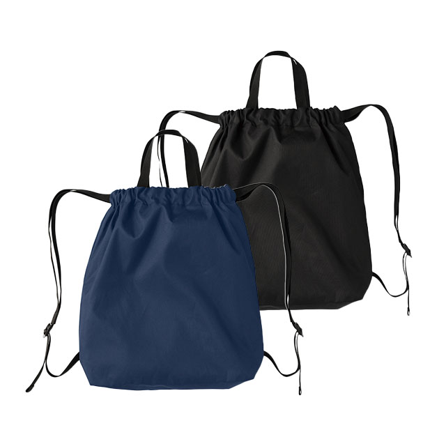 TR・ハンドル付ポリ巾着リュック [L]