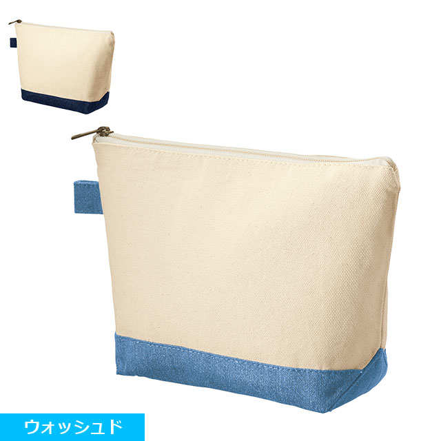 TRシリーズ　キャンバスデニムボトムデイリーポーチ No.2