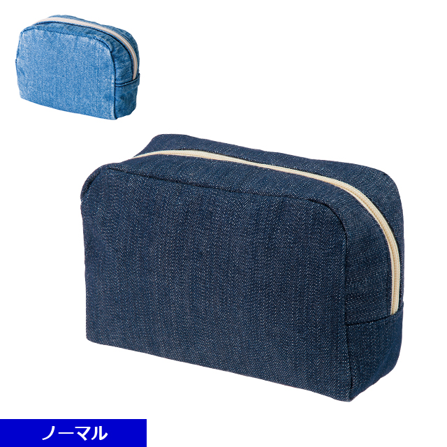 TRシリーズ　デニムBOXポーチ No.2