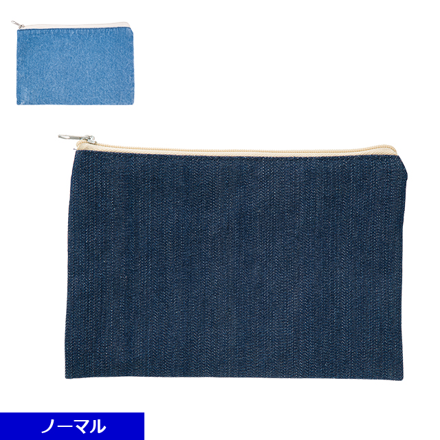 TRシリーズ　デニムフラットポーチ No.2