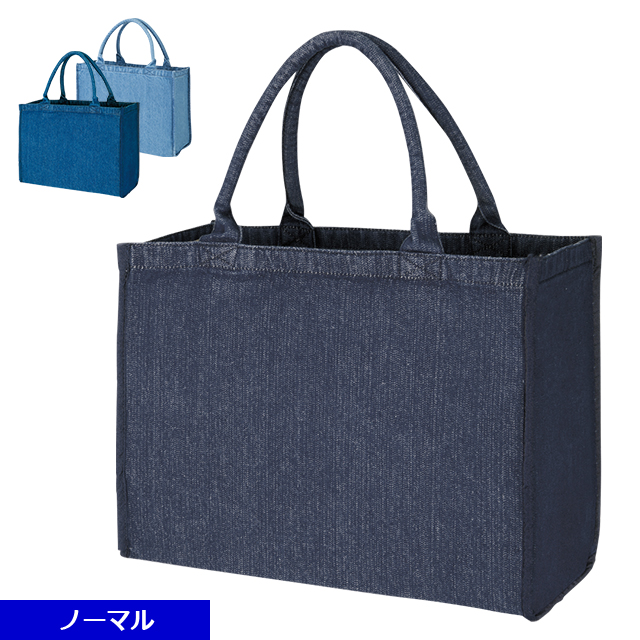 TRシリーズ　デニム角底パイプハンドルバッグ [M]